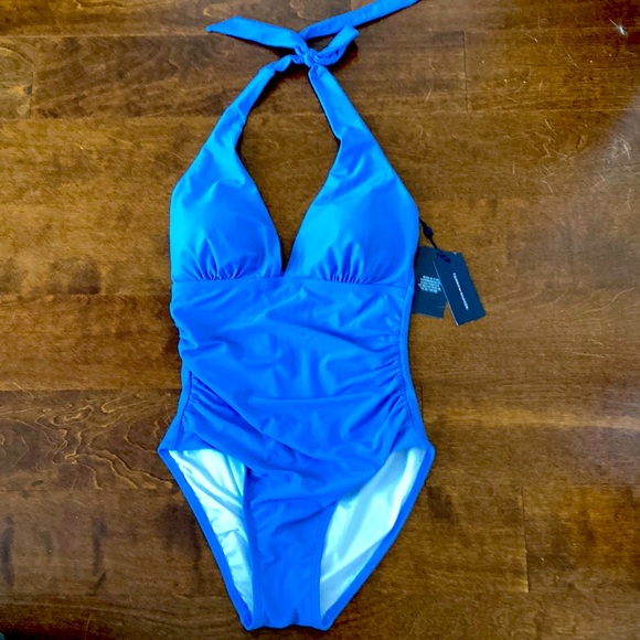TOMMY HILFIGER Ocean Blue 🌊 One Piece Swim Suit - Picture 1 of 9